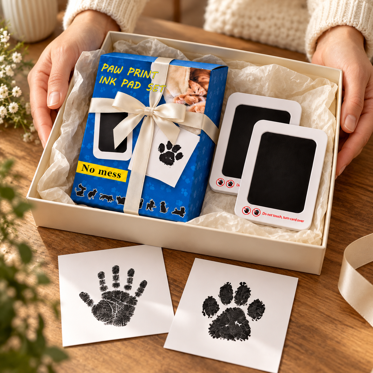 Inkless Handprint & Paw Print Keepsake Kit